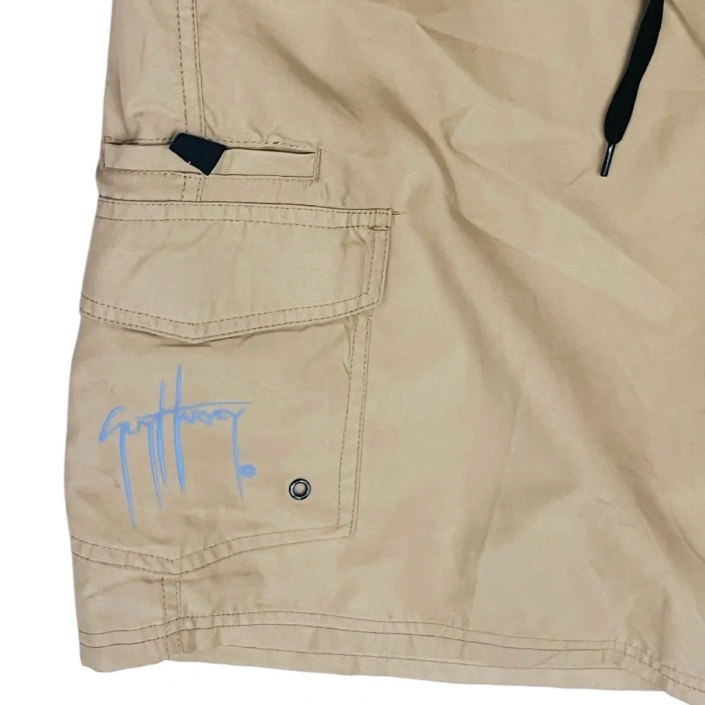 Guy Harvey By AFTCO Graphic Martín Dive Fisherman’s Men’s Bord Shorts Cargo 38x9
